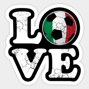 Italian Love Soccer Football Italia Flag Italy Sticker